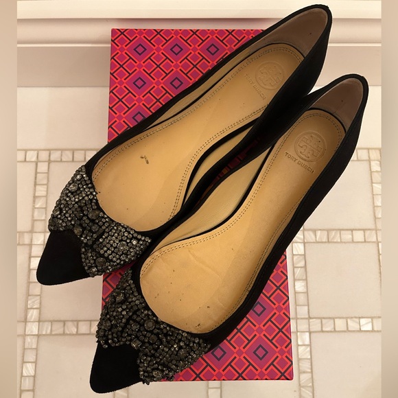 Tory Burch Vanessa Flat-Soho Lux Suede ballet flat - Picture 2 of 3